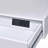 White High Gloss & Chrome Finish Writing Desk W/Usb