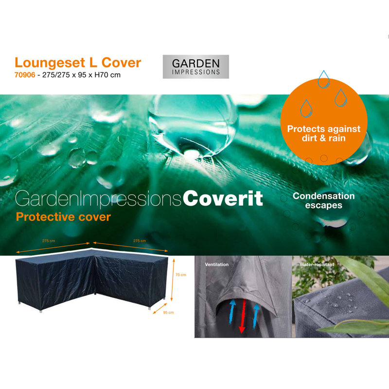 Outdoor Cover, 70" H x 275" W x 275" D