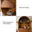 Armoire à vin 33,46 po Simple