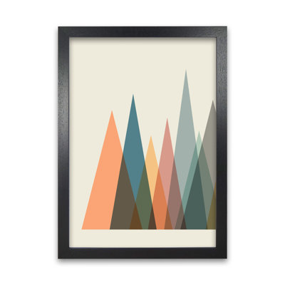 Mid Century Abstract Pair A Original - Print on Canvas