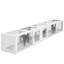 Tunnel pour chat en bois 98 po avec 8 portes PawHut