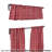  Gingham Pointed Kitchen Curtain-2095121736-2138124123