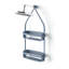 Serviteur de douche Flex avec 2 tablettes, tablette de baignoire et rangement pour salle de bain-101589898