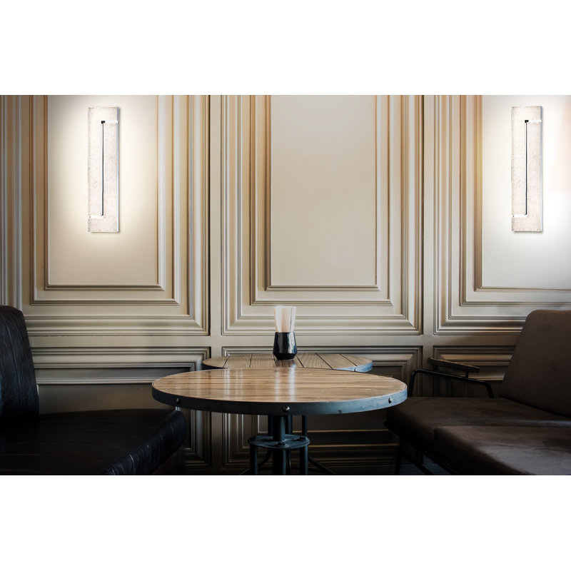 Plafonnier encastré 1 lumière DEL Santi, H 4,25 po x l 23,5 po x P 2,5 po