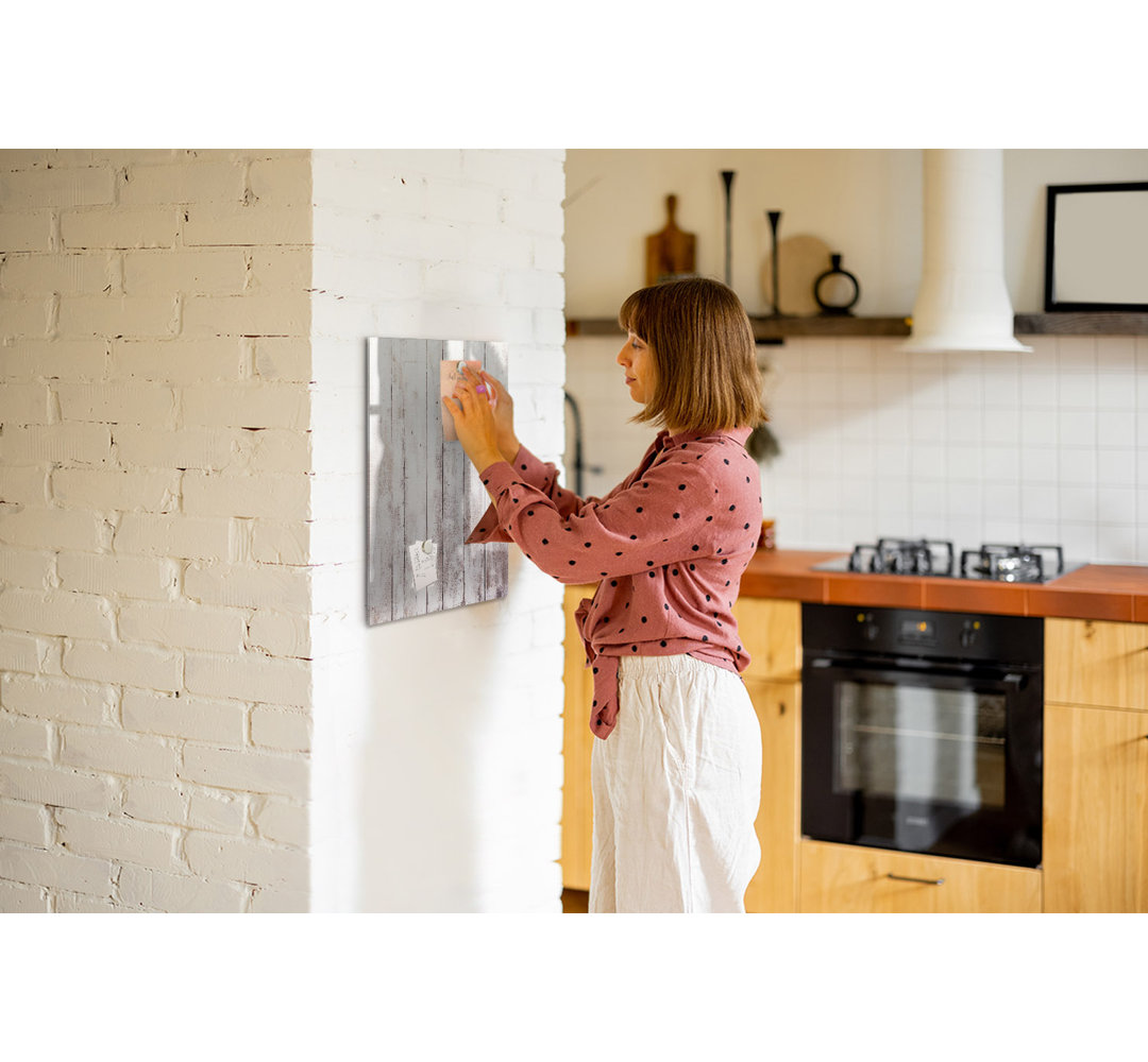 Magnetische Trockenlöschtafel Holzlatten