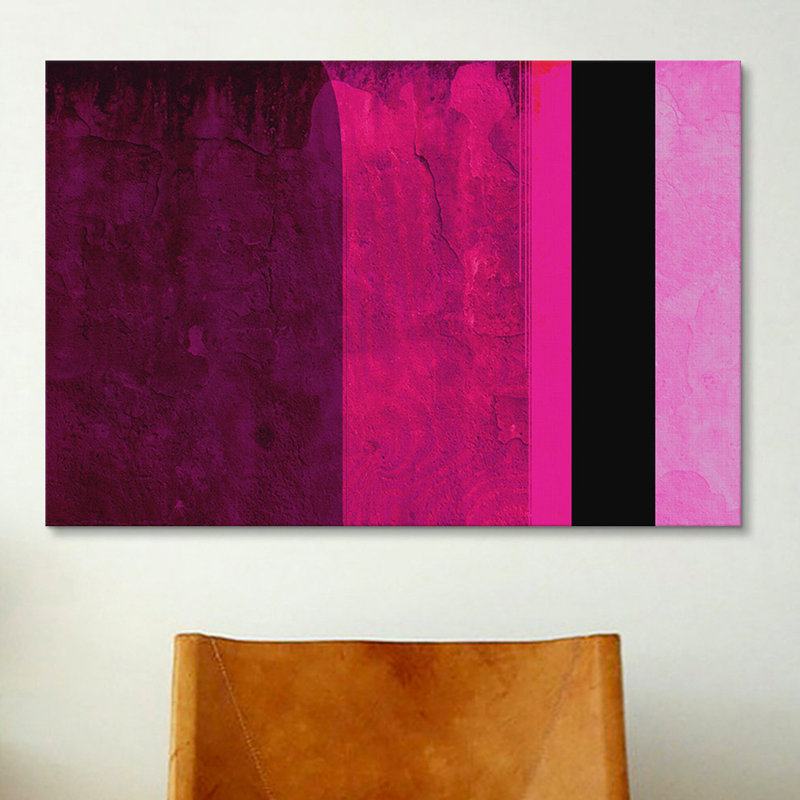 « stripey filles room », impression sur toile tendue Falsterbo, H 12 po x l 18 po x P 1,5 po, Toile tendue, Pas de tapis
