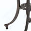 Table d'appoint d'extérieur en fonte d'aluminium durable avec motif en treillis, parfaite pour le patio et le jardin