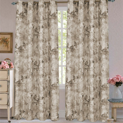 Sybilla Room Darkening Curtain Single Panel