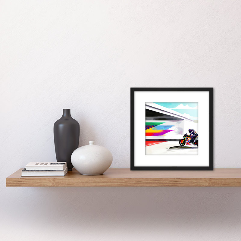 Moto GP Isle Of Man TT Superbike Motorbike - Single Picture Frame Print