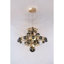 Lustre à niveaux en cristal clair avec détails en verre. Bleu royal-86706875-86706880-86706891