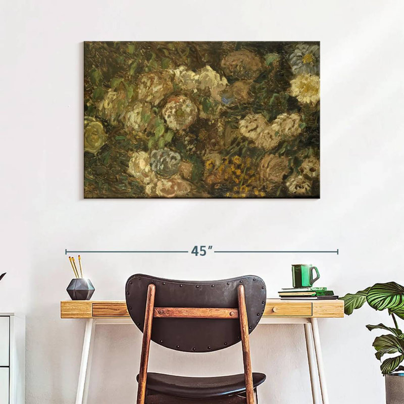" Bloemen " by Claude Monet Print, 26" H x 39" W