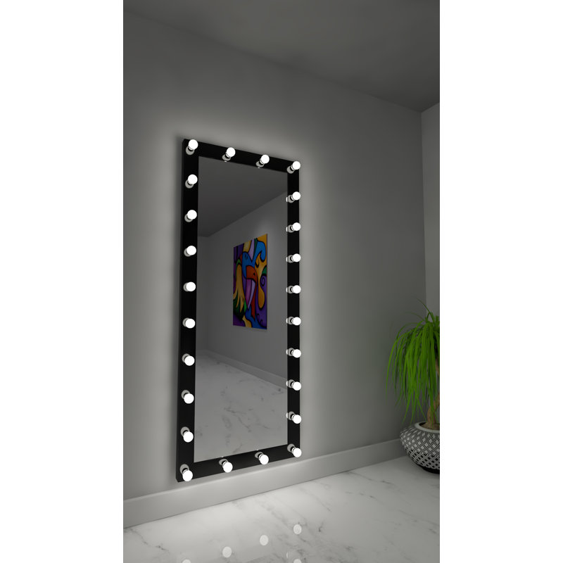 Miroir d’appoint Hollywood à intensité variable, Noir, 3000