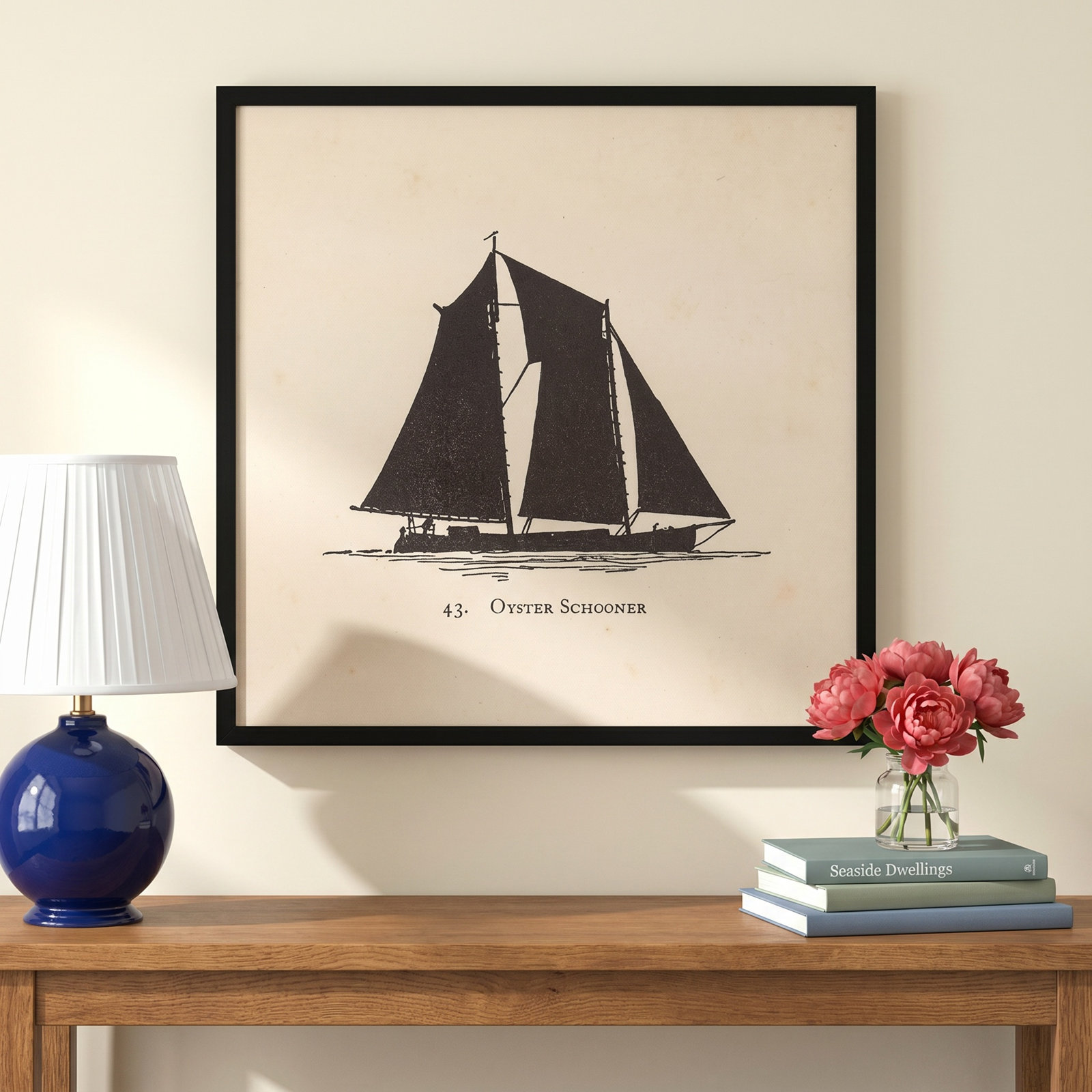 Oyster Schooner Sailboat Wall Art