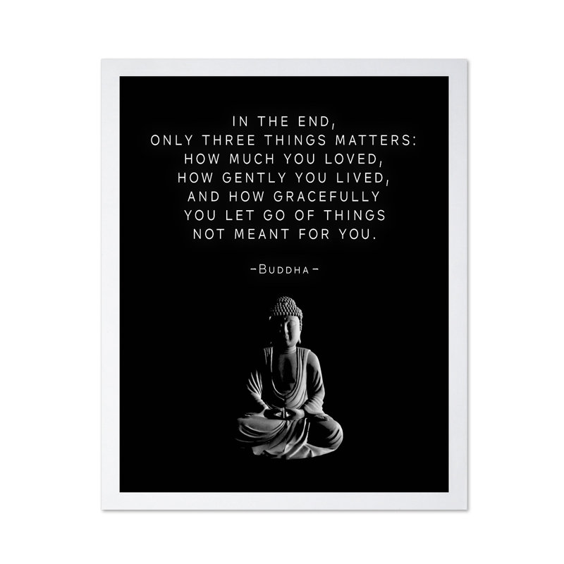 Only Three Things Matter No2, 24"H x 32"W, Poster, Brown Framed