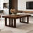 Modern Rectangular Solid Ash Wood Coffee Table