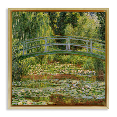 "Water Lily Pond Monet", peinture classique encadrée sur toile flottante par Claude Monet