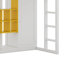  Lit mezzanine en bois avec garde-robe, tablettes de rangement et armoire-116489205-116489207