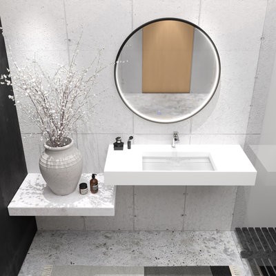 48'' Single Bathroom Vanity with Solid Surface Top