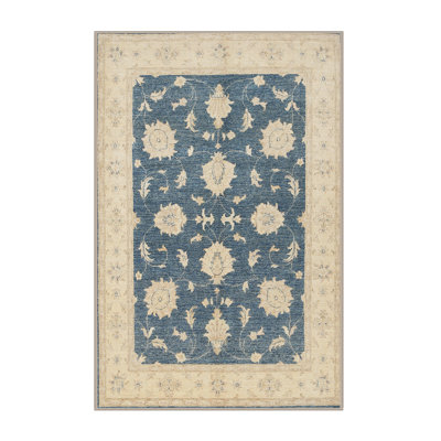 Tapis bleu/beige traditionnel