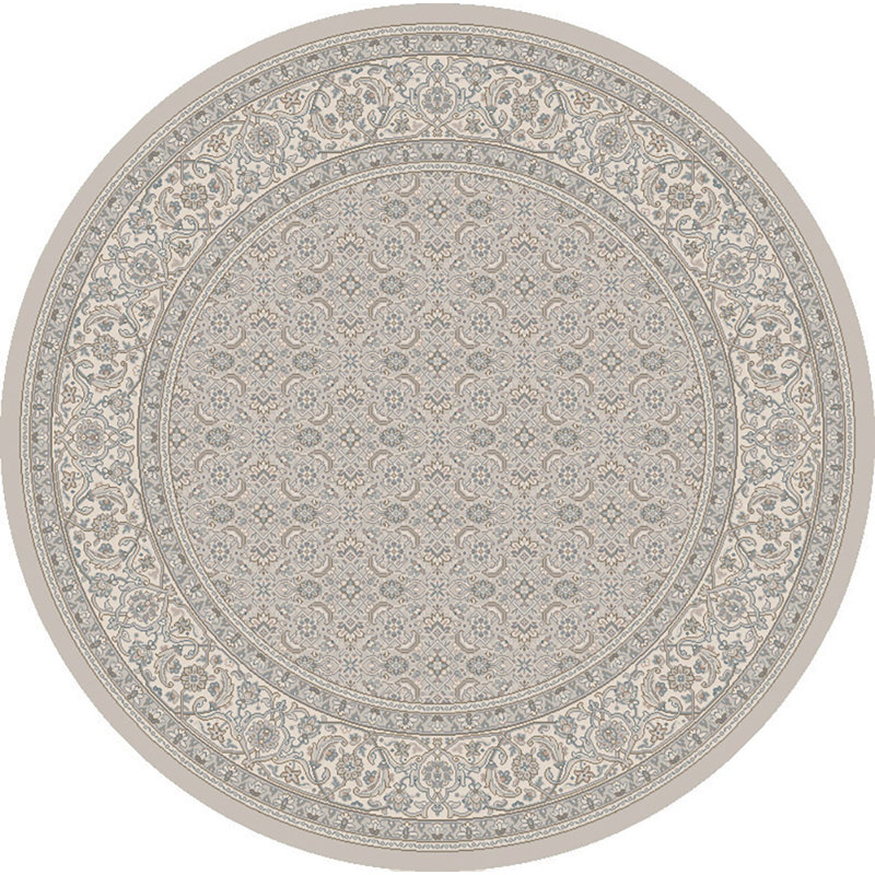 Tapis oriental gris clair / crème Attell, Rond 5 pi 3 po