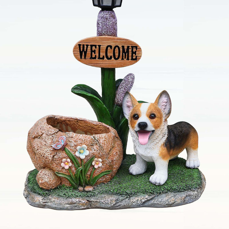 Corgi Dog Planter Garden Decor