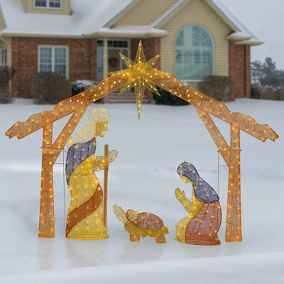 Crèche de Noël 96 "avec lumières claires The Holiday Aisle®