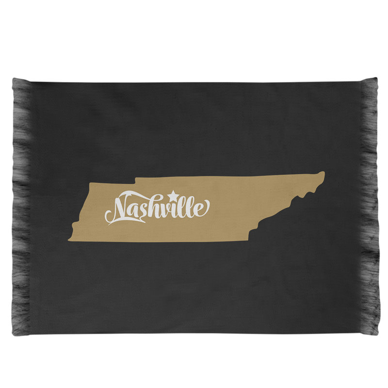 Tapis noir / kaki foncé Nashville