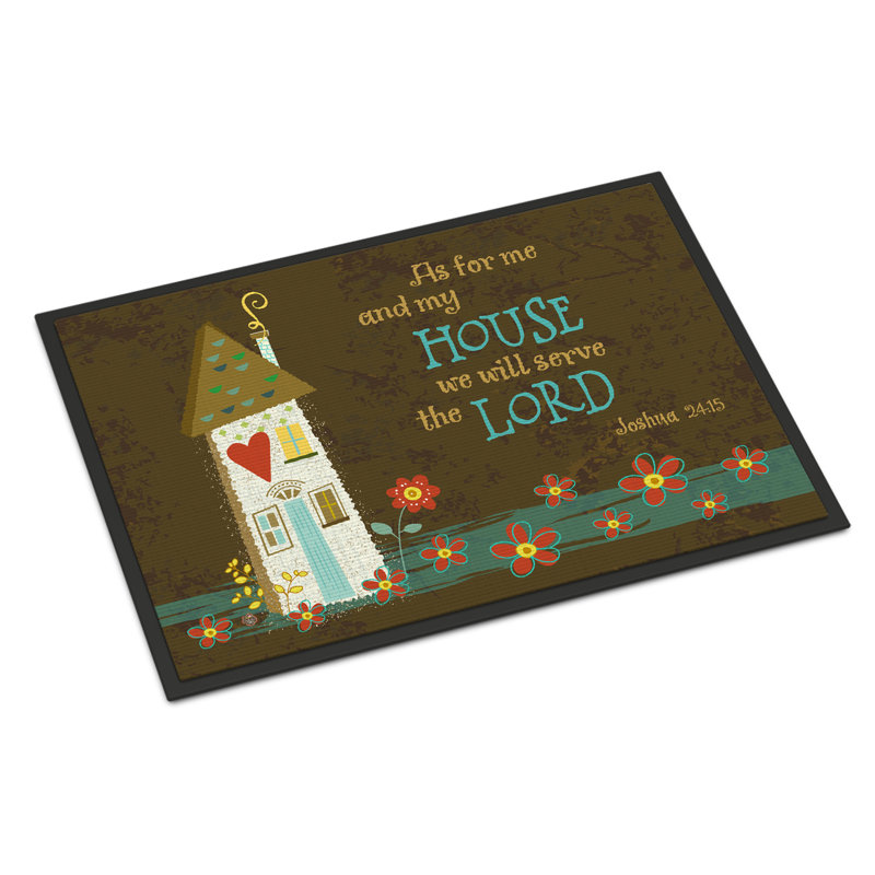 Peaslee Non-Slip Outdoor Doormat, Rectangle 1'6" x 2'3"