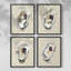 «Oyster Shell Study I», reproduction encadrée - ensemble de 4-2003363156-2003363159