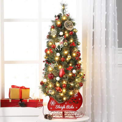 54' H Lighted Artificial Christmas Tree