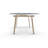 Levante Glass Extendable Table with Wooden Legs-628190400-550550119