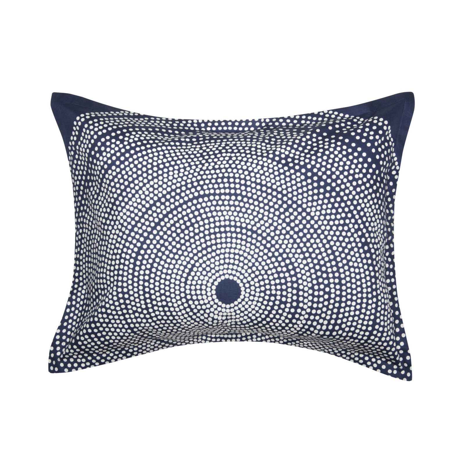 Marimekko Fokus Cotton Duvet Cover Set, Twin Duvet Cover + 1 Standard Sham, Navy/White