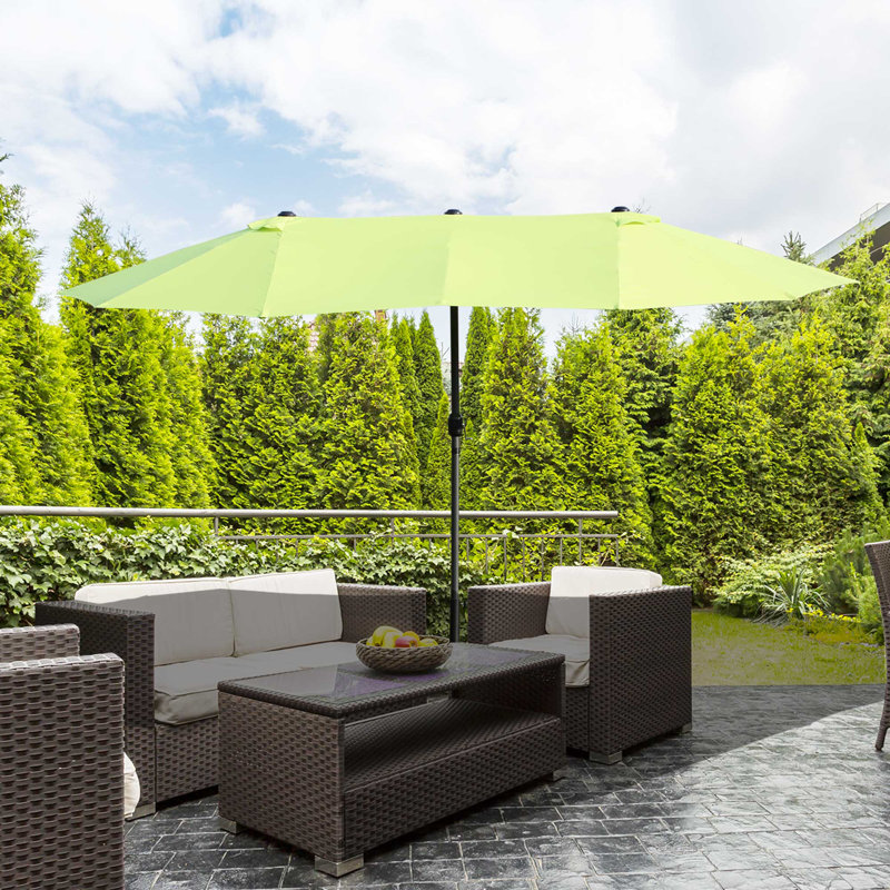 Parasol de plage 15 pi Madisyn, Vert