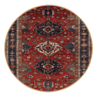Machine Washable Turkish Brown Area Rug