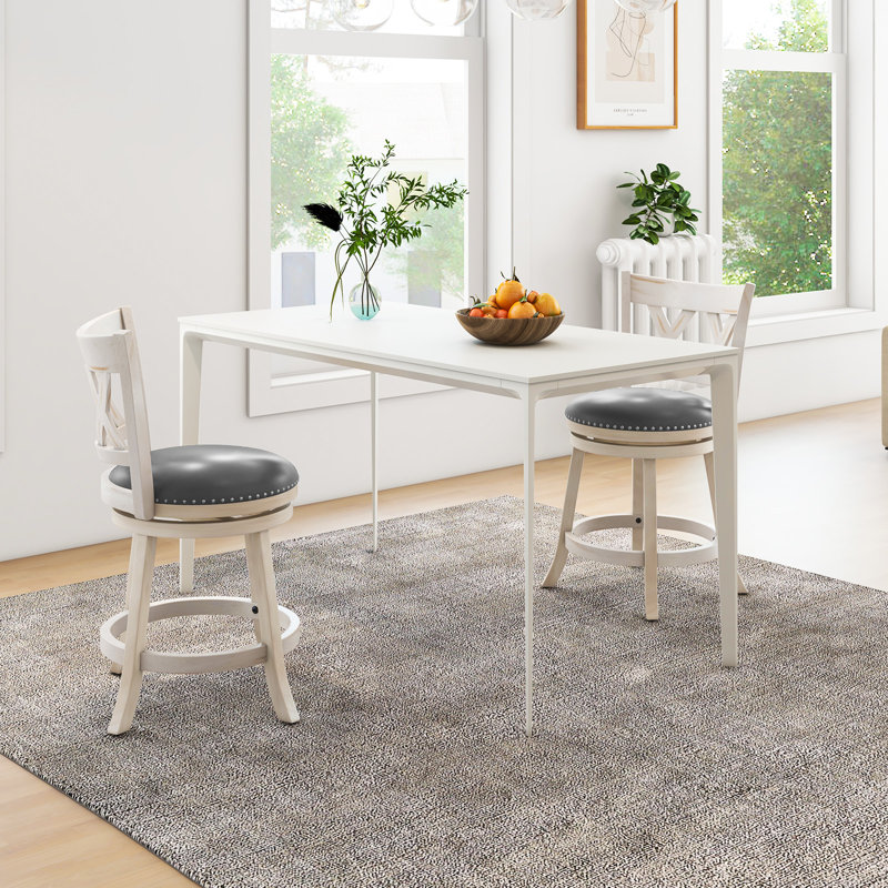 Tabouret de comptoir pivotant 25,5 po Bakarne