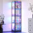 15.8"W Corner Display Cabinet with Glass Doors & RGB Light-1780910968