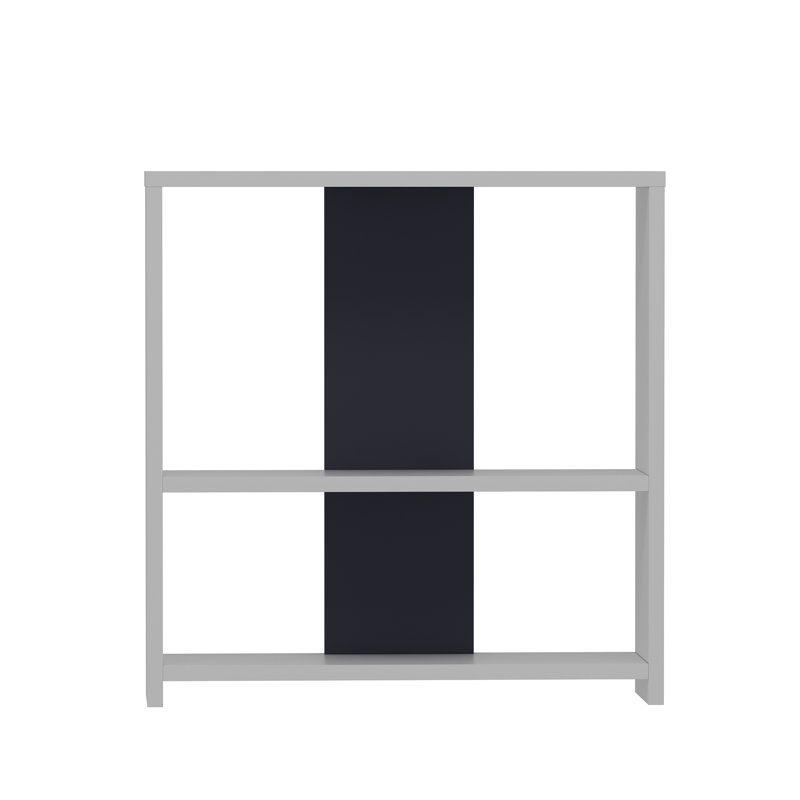 Amvi End Table, White/Black