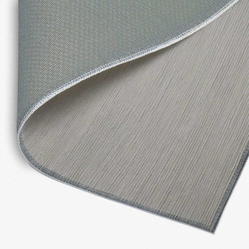 Solid Gray Indoor and Outdoor Area Rug, Rectangle 4' x 6'