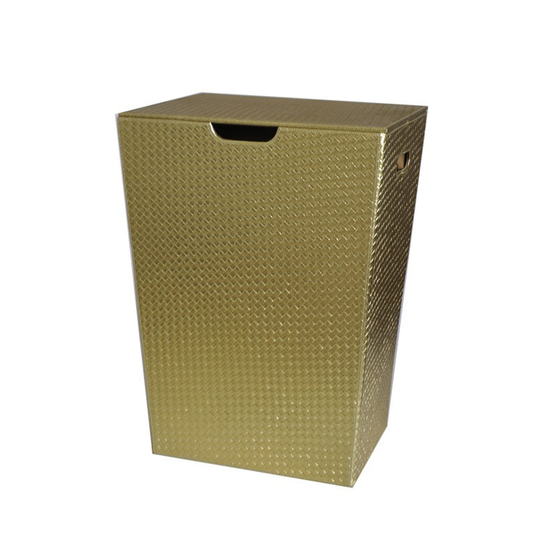 Oconto Plastic Laundry Hamper with Handles, Gold