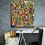 Art abstrait sur toile, "Orchester Abstract 3" par Rey Klimt-1831612334