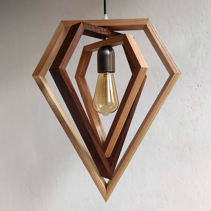 Chesson 1 - Light Oil Geometric Pendant