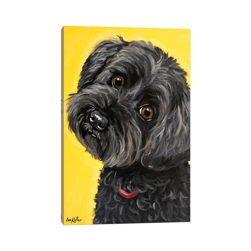 Millie Yorkie Poo by Hippie Hound Studios - Wrapped Canvas Painting, 66.04 cm H x 45.72 cm W x 1.91 cm D