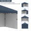 117'' W x 117'' D Steel Canopy