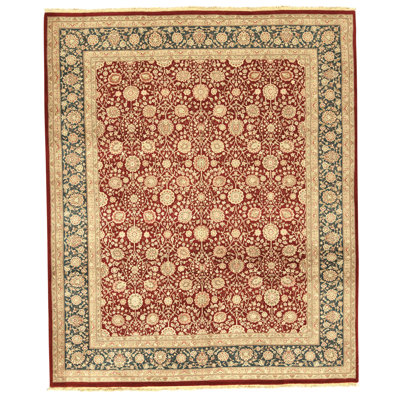 Tapis rectangulaire noué à la main