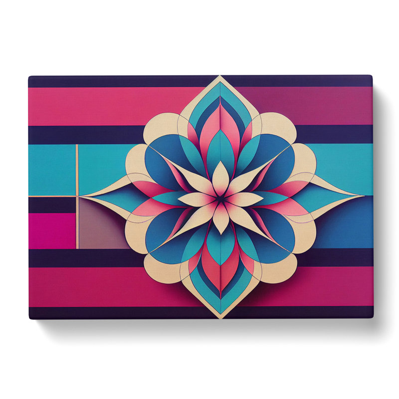 Awe Inspiring Modern Flower Art - Wrapped Canvas, 35cm H x 50cm W x 3cm D