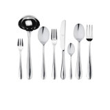 Natura Flatware Set with H/H Knives - 63 Pieces - Ice