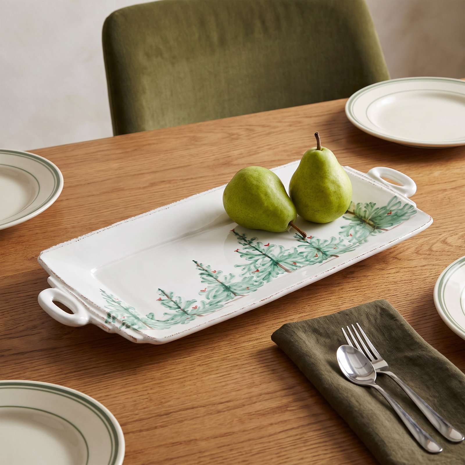 Lastra Holiday Rectangle Platter