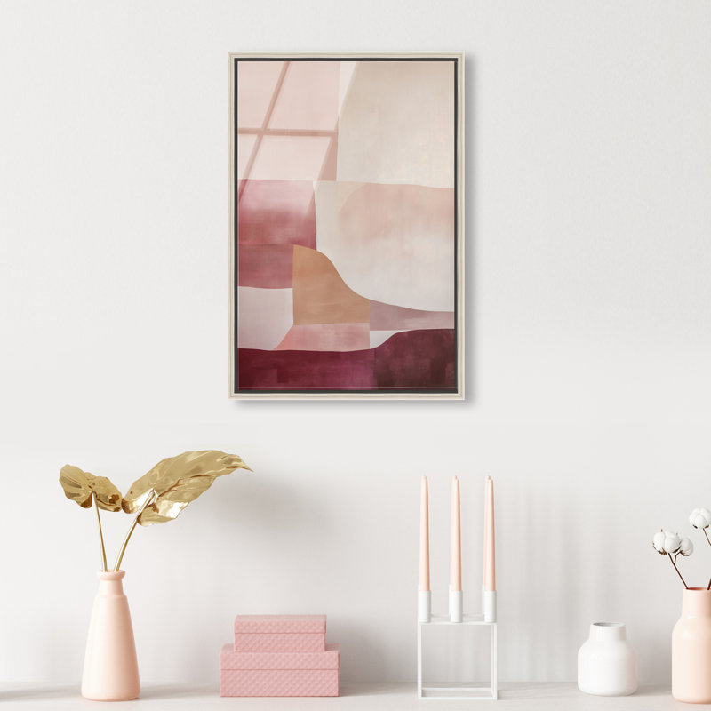 Ruby Dreams II High-Gloss Frameless Acrylic Glass Wall Art Abstract Print by Oliver Gal, Ready to Hang, 10 x 15, 16"H x 11"W