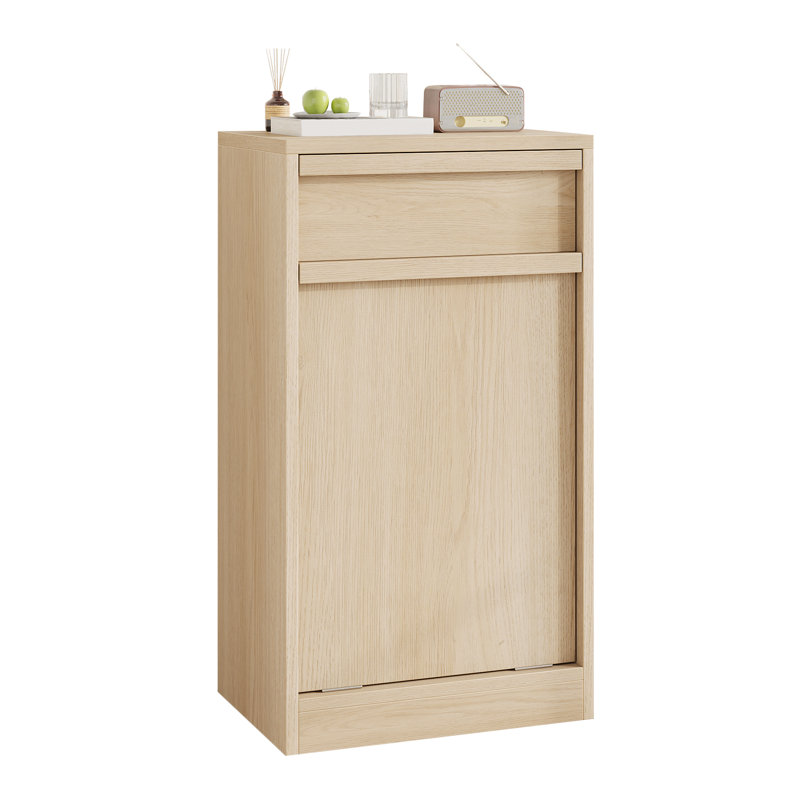Armoire à ordures inclinable avec tiroir de rangement, poubelle dissimulée à l'épreuve des animaux de compagnie pour la cuisine, le salon et les petits appartements
