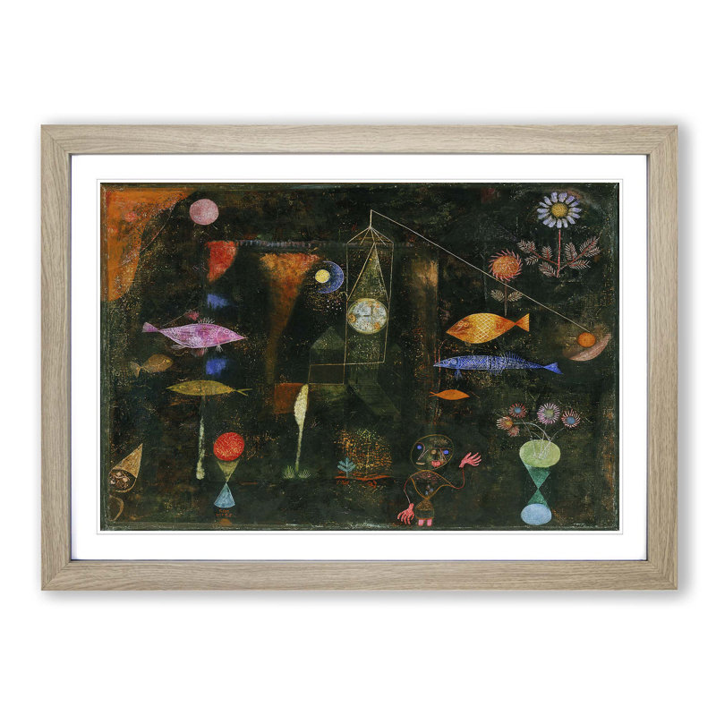 Paul Klee - Single Picture Frame Painting, Oak